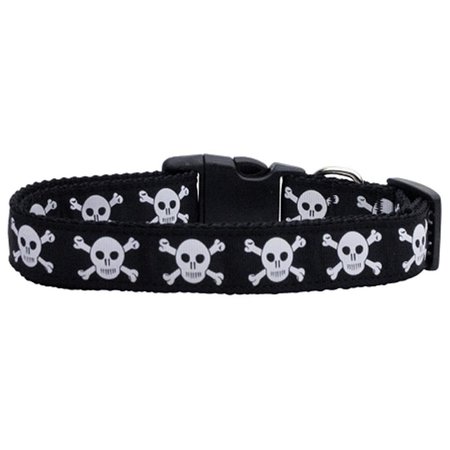 MIRAGE PET PRODUCTS Skulls Nylon Dog CollarSmall 125-073 SM